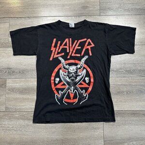 Y2K SLAYER T Shirt M Tour 2007 Winter Tour T Shirt Black
